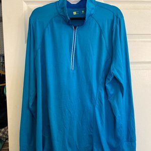 Athletic Top Women's Plus Size Size 3XL Xersion Blue with Thumb hole in sleeve